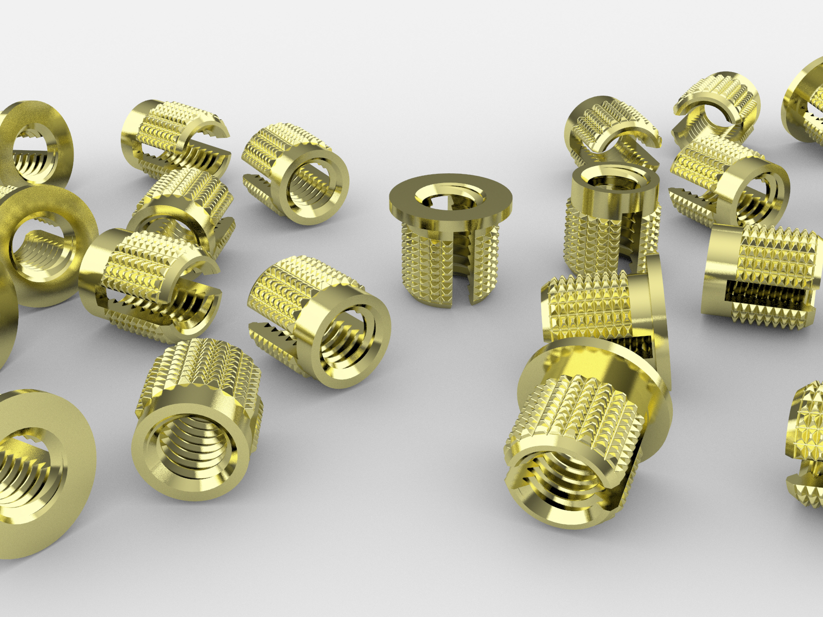 膨胀插入M3，齐平和法兰头类型